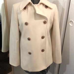 Gorgeous Winter White J. Crew Pea Coat